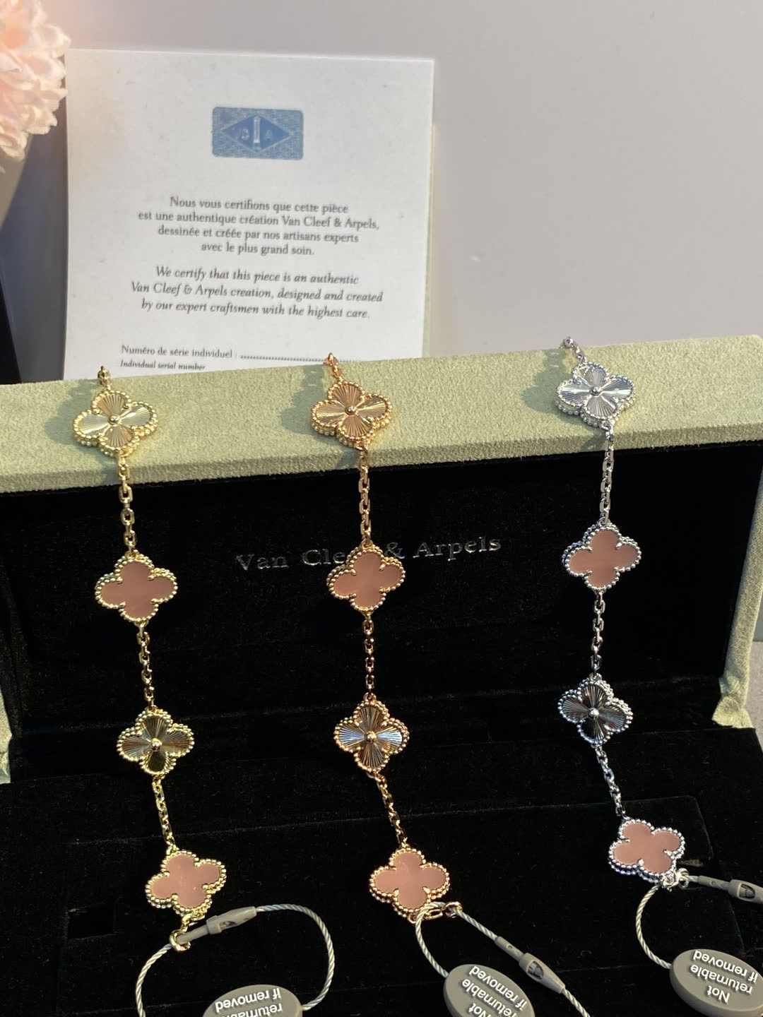 Van Cleef & Arpels Vintage Alhambra Pink Gold Bracelet